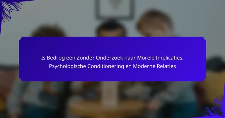 Is Bedrog een Zonde? Onderzoek naar Morele Implicaties, Psychologische Conditionering en Moderne Relaties