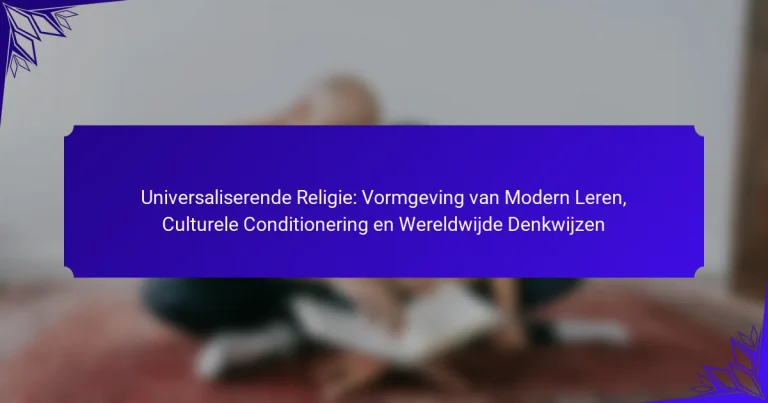 Universaliserende Religie: Vormgeving van Modern Leren, Culturele Conditionering en Wereldwijde Denkwijzen