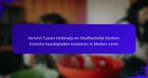 Verschil Tussen Onderwijs en Onafhankelijk Denken: Kritische Vaardigheden Koesteren in Modern Leren